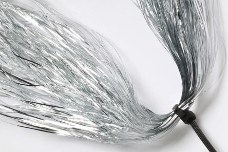 Flashabou Magnum - Sølv fra Hedron til Fluebinding