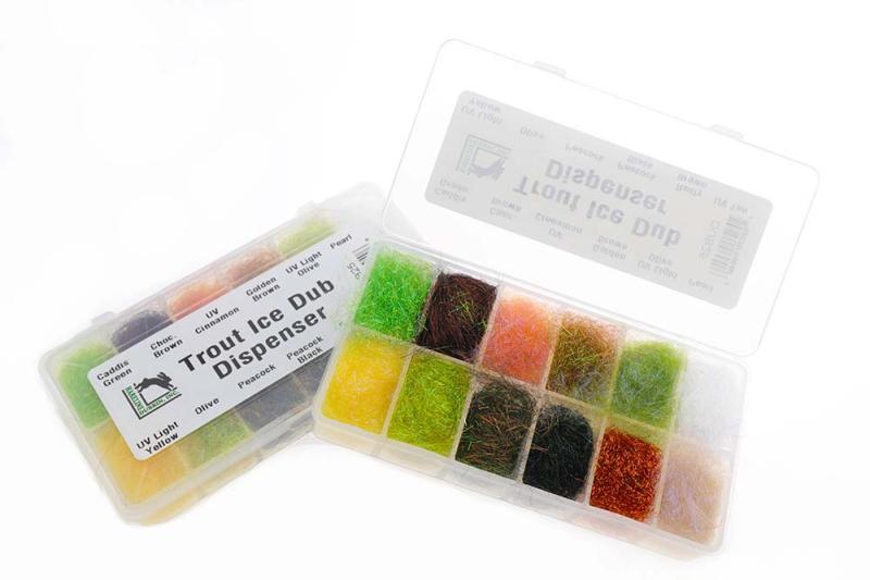 Trout Ice Dub Dispenser fra Hareline til Fluebinding