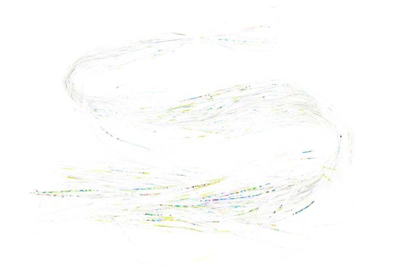 Holo Flashabou Magnum - Ice Silver til Fluebinding