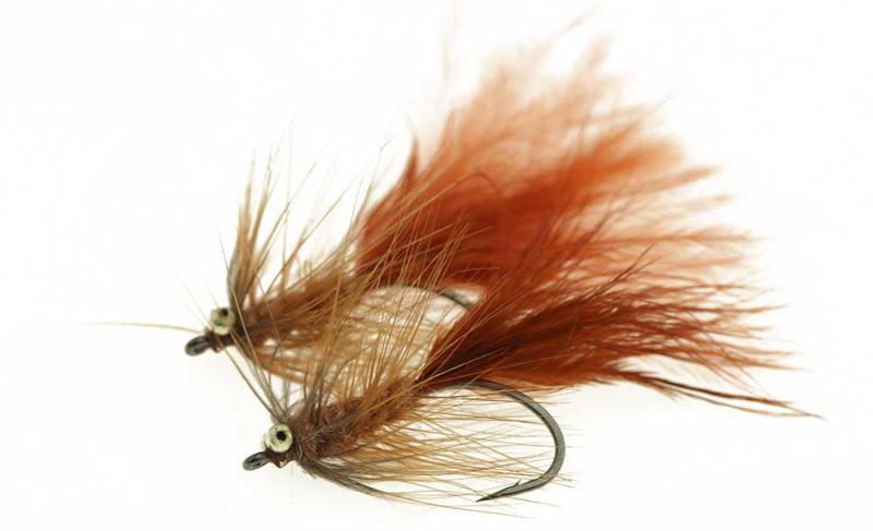 Brun Frede Kystflue fra Custom Flies - Str 6
