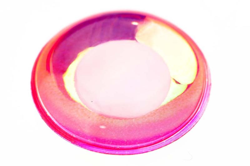 Fluebinding: Fl. Øjne Pink/Hvid Pupille 10 Mm