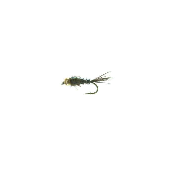 Unique Nymph Fl31023 Bead Head Flashback Pt Olive Tmc 3761 #12 fra Unique Flies