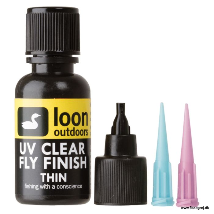 Loon Uv Clear Fly Finish Thin 1 2oz fra Loon Outdoors