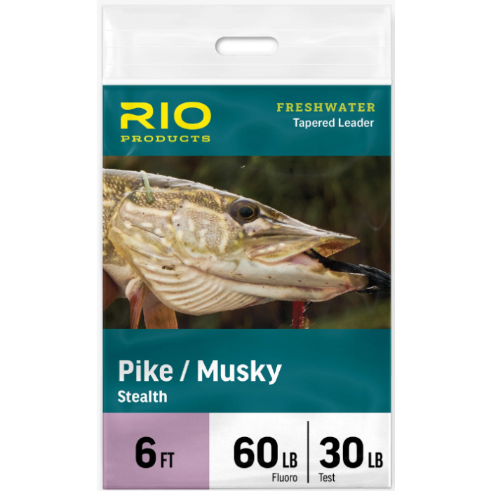 Pike Musky Stealth Tapered Leader 6ft fra Rio