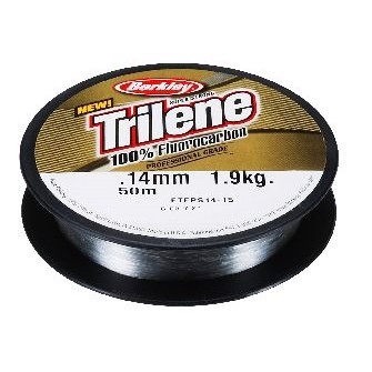 Trilene Fluorocarbon, 50m 0,35mm   10,0kg   Fluorocarbon fra Berkley